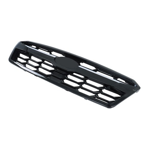 Solid Spare For Subaru Crosstrek 2018 2019 2020 Front Upper Grill Black with Chrome Molding