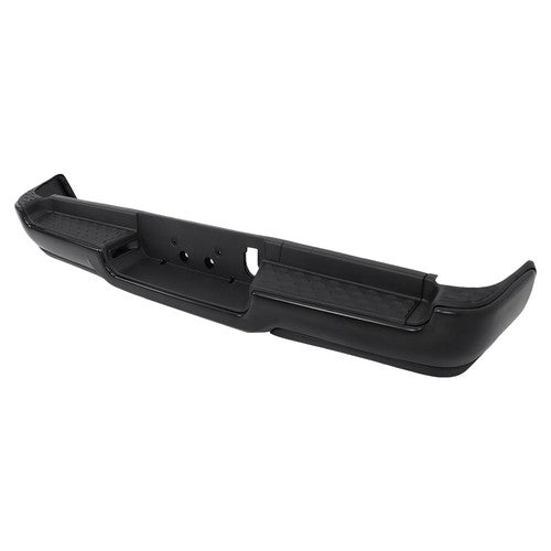 Solid Spare Black Metal Rear Bumper w/o Air Vent&Radar Hole Compatible For Ram 1500 2019-23