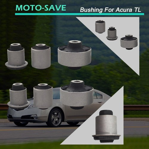 Solid Spare Fit For 04-08 Honda Accord Front Lower Control Arm Inner & Outer Bushing Kit 6Pc