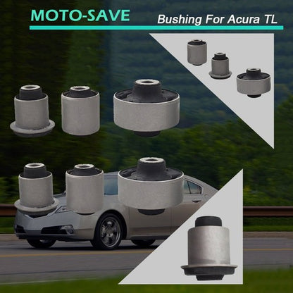 Solid Spare Fit For 04-08 Honda Accord Front Lower Control Arm Inner & Outer Bushing Kit 6Pc