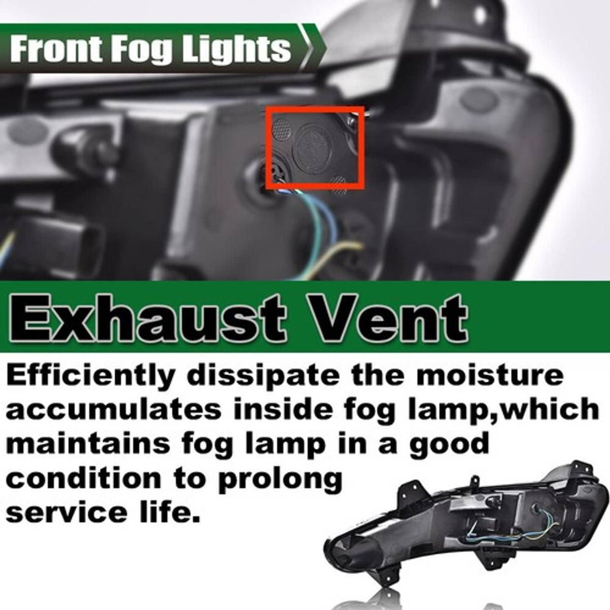 Solid Spare Fit For 19-22 Malibu Right Bumper Turn Signal Lights w/ LED DRL Fog Lamps