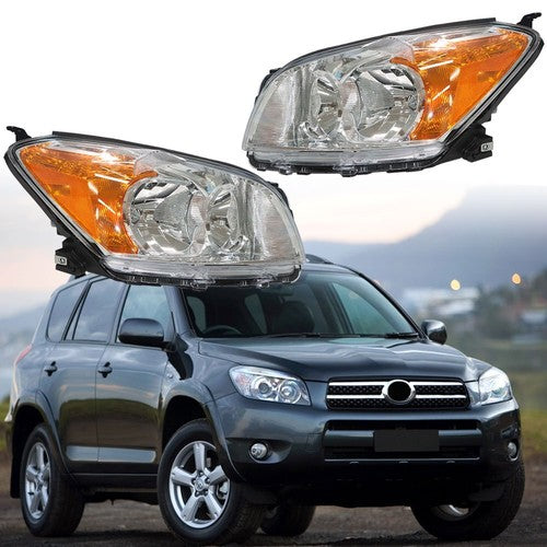 Solid Spare Headlight Fit For Toyota Rav4 Sport 2009 2010 2011 2012 L+R Side Replacement Set