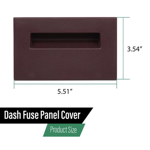 Solid Spare Fit For Chevy GMC Truck 88-94 Dashboard Fuse Panel Cover Replacement Red