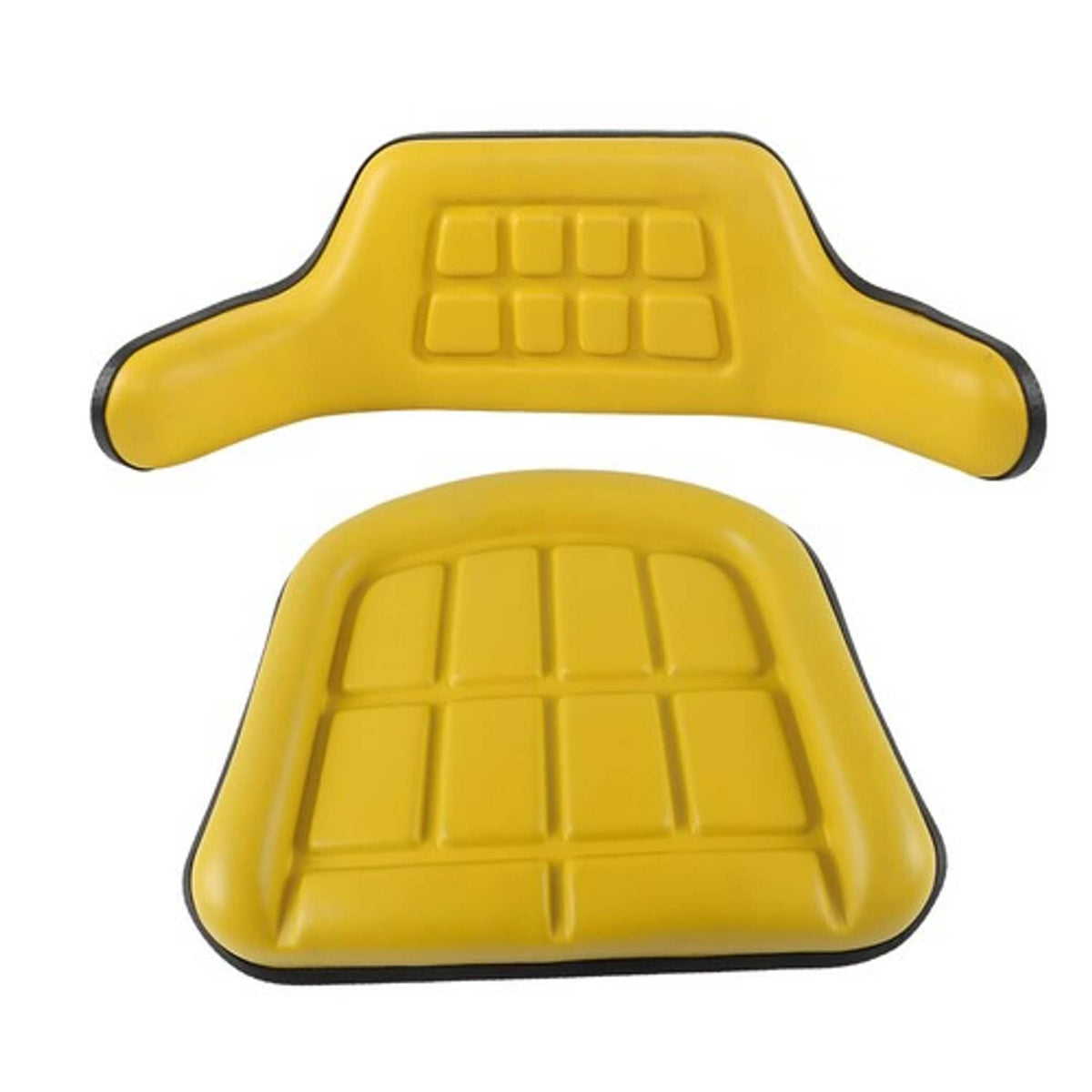 Solid Spare Fit For John Deere 310 310A 310B 401 401B Backhoe Loader Yellow Seat Cushion Set