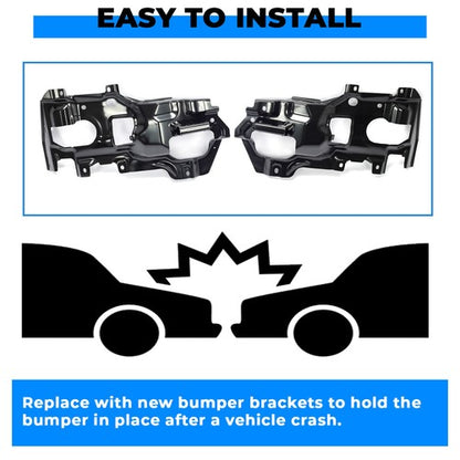 Solid Spare Bumper Support Bracket Front Left&Right Side LH RH For 2016-2018 GMC Sierra 1500