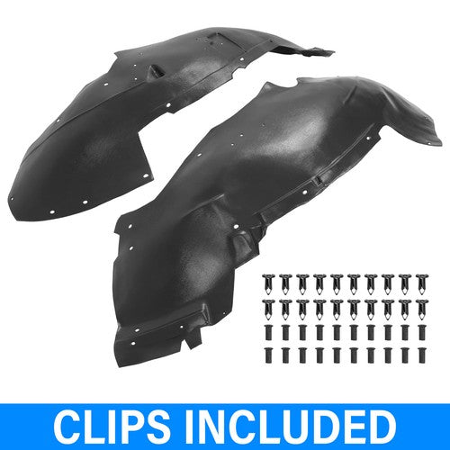 Solid Spare Front Fender Liner Set w/ Clips For 1999-2007 Chevrolet GMC Cadillac GM1246110