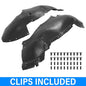 Solid Spare Front Fender Liner Set w/ Clips For 1999-2007 Chevrolet GMC Cadillac GM1246110