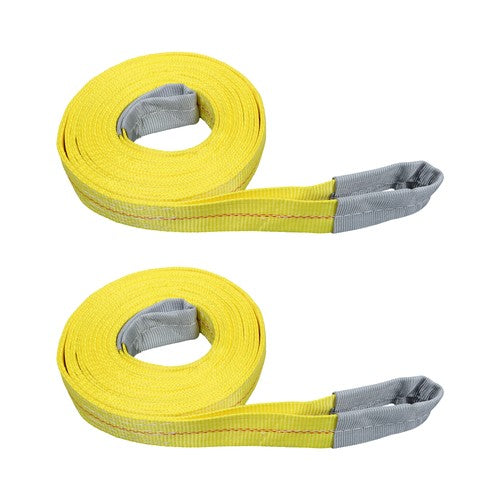 Solid Spare 2 Pack 20 Ft x 2 Inch Lift Sling Straps 9400 lbs Fracture Strength