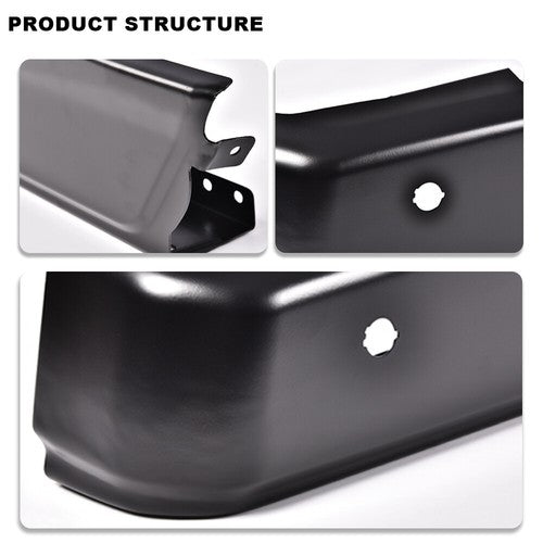 Solid Spare Fit For 2015-2020 Ford F-150 Black Left Right Rear Bumper Ends W/ Park FO1102383