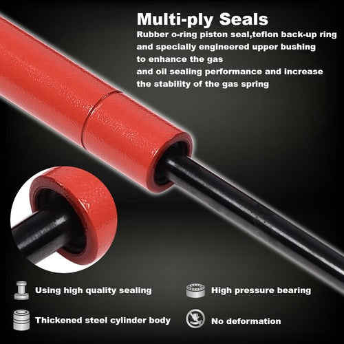 Solid Spare Fit For 04-08 Toyota Solara Hood Strut 2007 2006 2005 Red Lift Support Shocks