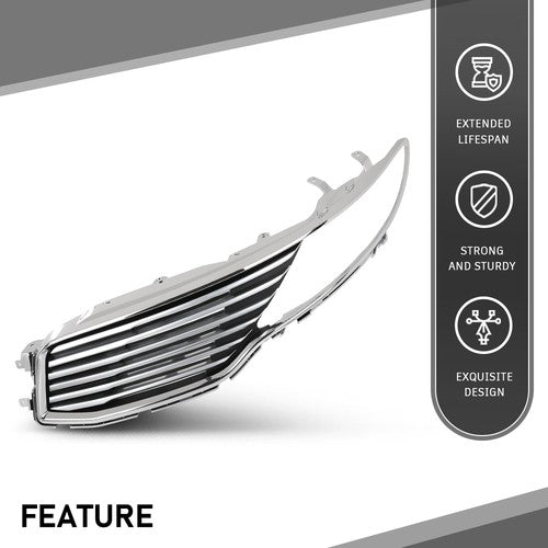Solid Spare Front Bumper Upper Grille Grill Left Fit For 2013-2016 Lincoln MKZ DP5Z8201BA