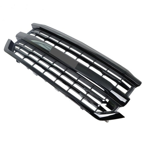 Solid Spare Front Bumper Upper Grille Assembly ABS Black For Chevy Silverado 1500 2016-2018