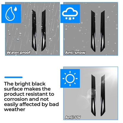 Solid Spare Windshield Pillar Trim For 10-13 KIA Soul Exterior Molding Garnish Right & Left