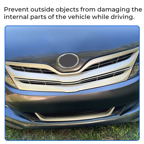 Solid Spare Fits Toyota Venza 2013-2016 Front Upper Grille Grill Silver Factory Replacement
