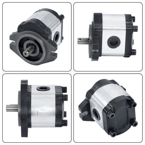 Solid Spare 5/8" Keyed Shaft,Hydraulic Gear Pump 1-4 GPM SAE A-2 Bolts CCW Cast Iron Flange