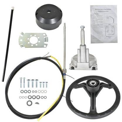 Solid Spare 10FT SS13710 Boat Cable With Wheel For Marine Engine Turbine Steering System New