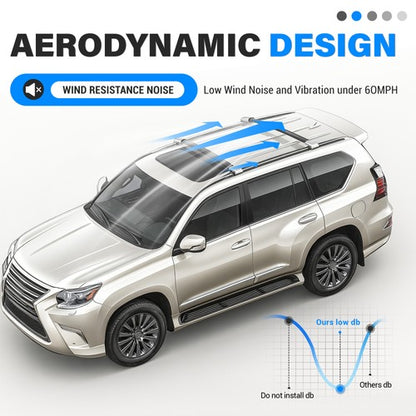 Solid Spare Roof Rack Luggage Aluminum #PT278-60170 #PT278-60091 For Lexus GX460 10-23