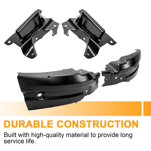 Solid Spare Front Bumper Mounting Support Brace Bracket 8pc Kit For Silverado 1500 2007-2013