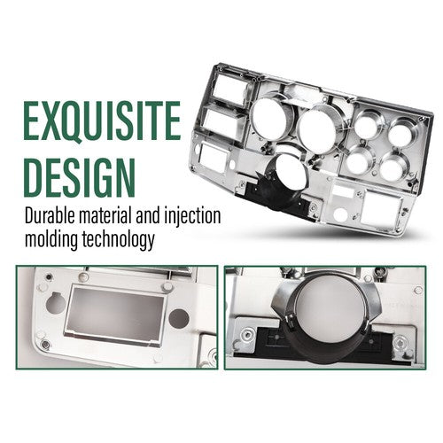 Solid Spare Fit For Chevrolet GMC Truck 1981-1983 Dash Bezel W/ A/C W/ Lower Column Cover