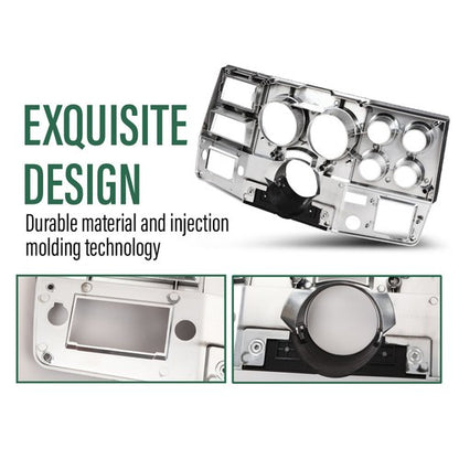 Solid Spare Fit For Chevrolet GMC Truck 1981-1983 Dash Bezel W/ A/C W/ Lower Column Cover