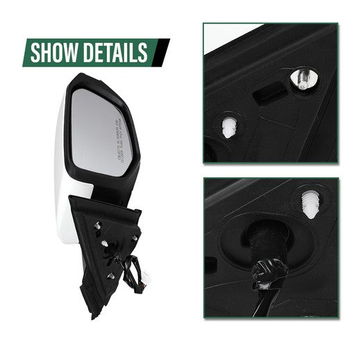 Solid Spare Fit For 2016-2021 Honda Civic Coupe Sedan Right Passenger Side Mirror Assembly