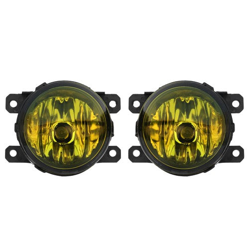 For Ford Focus 2012-2014 Yellow Glass Lens Front Bumper Fog Lights Lamps w/ Bulb