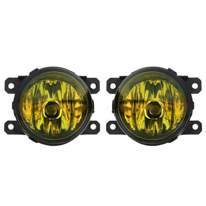 For Ford Focus 2012-2014 Yellow Glass Lens Front Bumper Fog Lights Lamps w/ Bulb