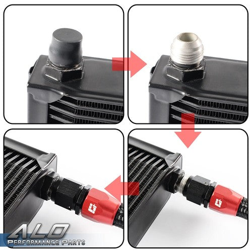 Solid Spare New Fit For BMW 3 Series 335i E90 E92 N54 Upgrade 25 Row Bolt On Oil Cooler Kit