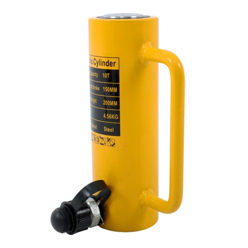 Solid Spare 10 Ton Hydraulic Cylinder Ram Single Acting 6" Stroke Lifting Jack Ram