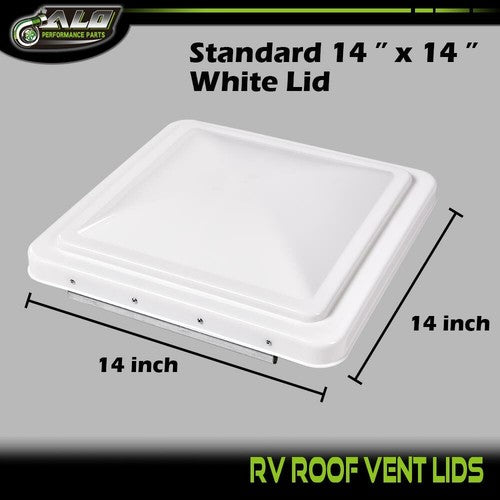 Solid Spare 2pcs White 14" x 14" Replacement Roof Vent Cover Camper RV Trailer Ventline