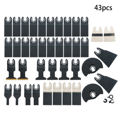 Solid Spare 43 PCS Oscillating Saw Blades, Premium Multitool Kit for Wood/Metal/Plastics