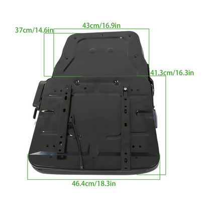 Solid Spare Adjustable PVC Backrest Safety Belt Universial Forklift Tractor Seat Mower
