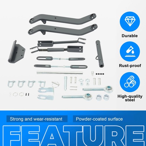Solid Spare 3 Point Hitch Kit For Kubota BX23 BX25 BX25D B-Series Sub-Compact Tractor Models