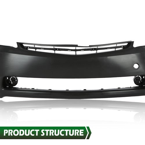 Solid Spare Fit For 2004-2009 Toyota Prius Hatchback Front Bumper Cover Fascia Assembly