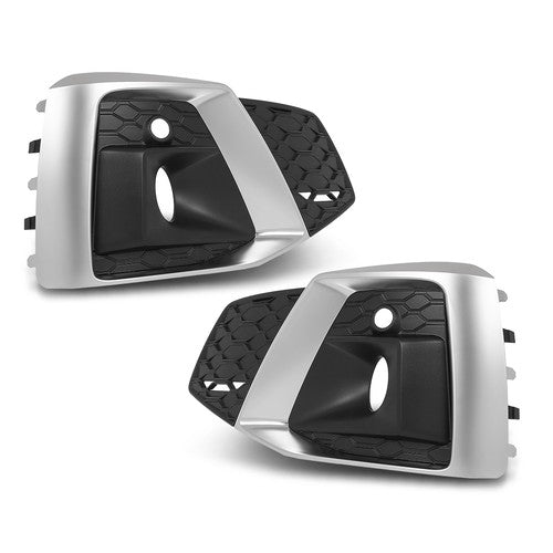 Solid Spare Front Bumper Fog Light Bezel Cover Left & Right Fit For 2020-2023 Audi A5 S5