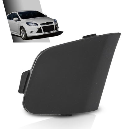 Solid Spare Fit For 2012 2013 2014 Ford Focus Front Bumper Tow Eye Hook Cover Cap Black