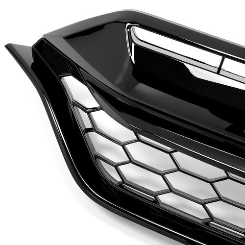 For 2017 2018 2019 Honda CRV CR-V Front Glossy Black Grille JDM Style Grill
