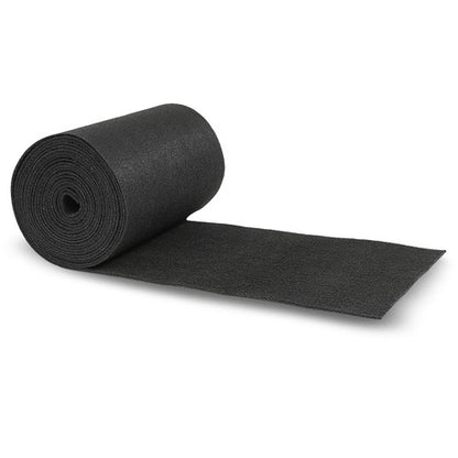 Solid Spare 12" x 25' Ribbed Bunk Carpet / Marine Boat Trailer Runners / Outdoor - Black