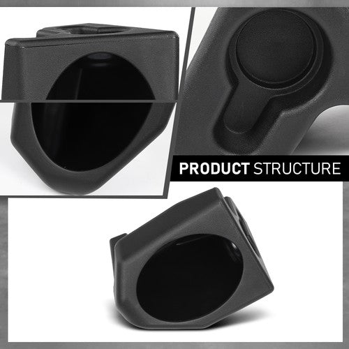 Solid Spare 2pcs Speaker Sound Wedges Black Fit For 1976-1995 Jeep Wrangler YJ CJ-7