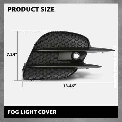 Solid Spare Fit For 16-19 Mercedes-Benz GLC 300 350 Fog Light Cover Lamp Trim Left+Right