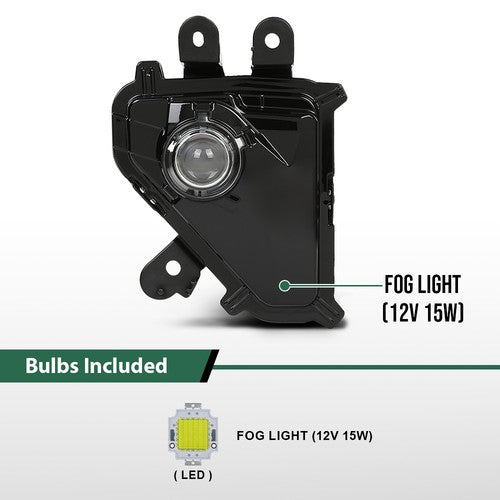 Solid Spare LED Fog Light Driving Lamp Right Passenger Side Fit For 14-23 Lexus GX460 GX400