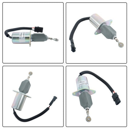 Solid Spare 12V Fuel Shutoff Solenoid 3935649 SA-4765-12 for 5.9L 8.3L Cummins Engine