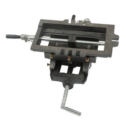 Solid Spare 5 Inch Cross Press Vise Slide Vice For Duty Sliding Drill Shop Grip Tools Heavy