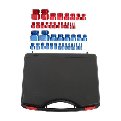 Solid Spare Nut and Bolt Thread Checker 44 Pieces 23 Inch And 21 Metric Sets In Case