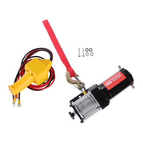 Solid Spare 3000 lb Electric Winch 12VDC/1.3HP ATV Winch 3/16in*32ft Heavy Duty Steel Cable