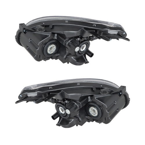 Solid Spare Right+Left Side Headlights For Nissan Rogue 2008-2013 Halogen Projector Black