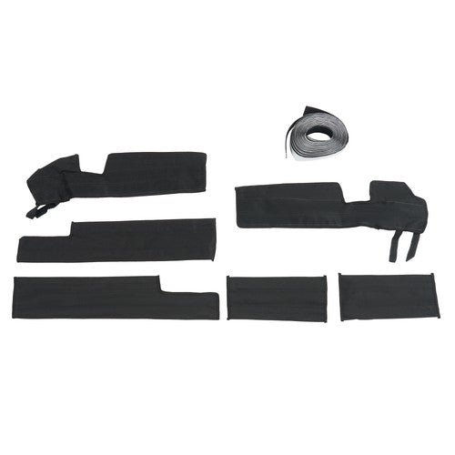 Solid Spare Soft Doors Cab Enclosure For Kawasaki Mule PRO FXT DXT 15-24 Roof & Rear Window