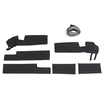 Solid Spare Soft Doors Cab Enclosure For Kawasaki Mule PRO FXT DXT 15-24 Roof & Rear Window