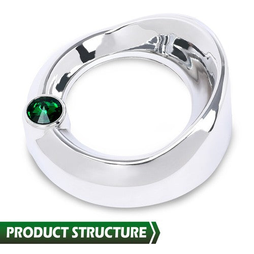 Solid Spare Fit For Older Freightliner Century w/ Jewel Visor 2 3/8" Gauge Cover Green