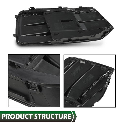 Solid Spare Fit For 2018-2020 Audi Q5 Front Bumper Insert Fog Light Cover Left Driver Side